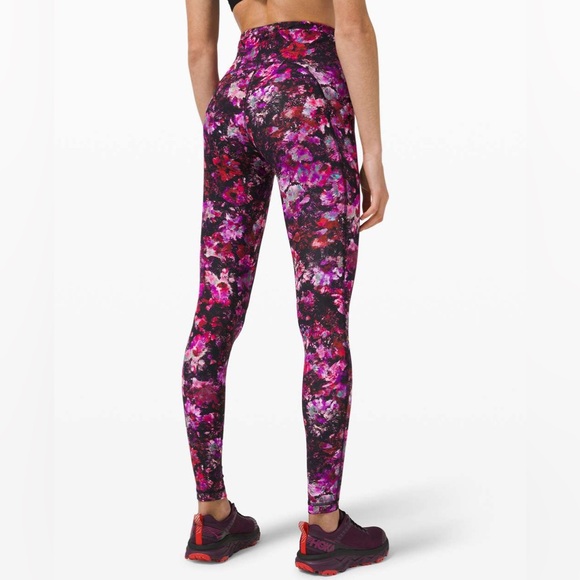 Lululemon Swift Speed High Rise Tight 28” in Fluoro Floral Multi - Luxtreme - Picture 1 of 12